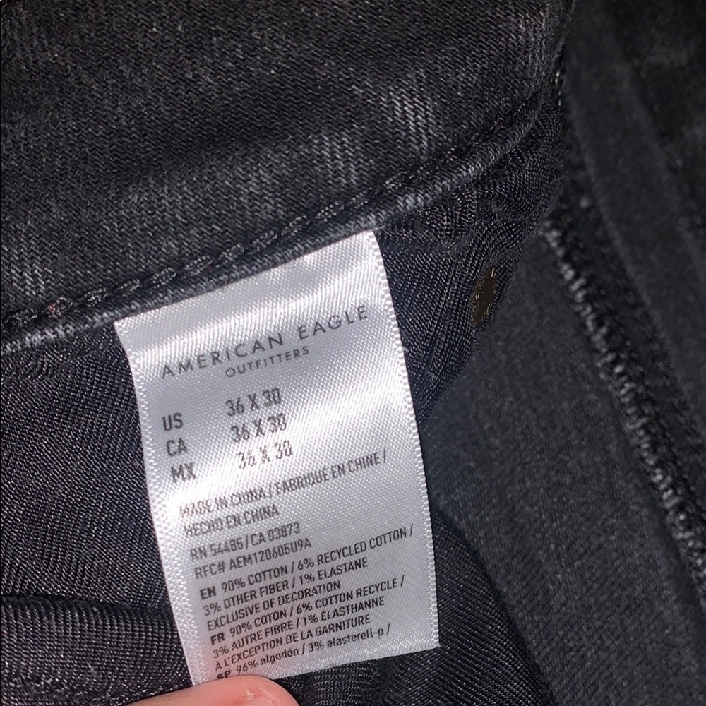 American eagle air flex +Black Denim Jeans - Picture 5 of 6